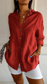 Ealasaid | Women's Relaxed Fit Button-Down Blouse