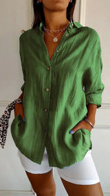 Ealasaid | Women's Relaxed Fit Button-Down Blouse
