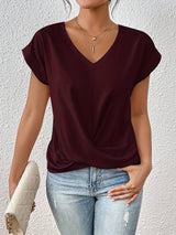 Talitha | Women's V-Neck Short Sleeve Top