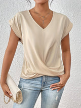 Talitha | Women's V-Neck Short Sleeve Top