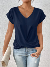 Talitha | Women's V-Neck Short Sleeve Top