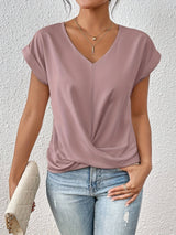 Talitha | Women's V-Neck Short Sleeve Top