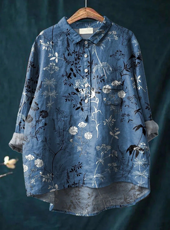 Onora | Women's Floral Print Long Sleeve Blouse
