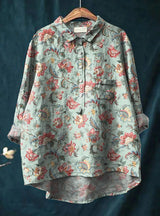Onora | Women's Floral Print Long Sleeve Blouse