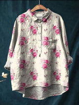 Onora | Women's Floral Print Long Sleeve Blouse