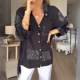 Sable | Women's Printed Relaxed Fit Button-Up Blouse