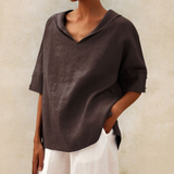 Eadith | Women's Relaxed V-Neck Pullover Top