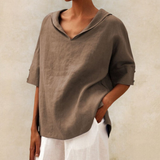 Eadith | Women's Relaxed V-Neck Pullover Top