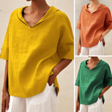 Eadith | Women's Relaxed V-Neck Pullover Top