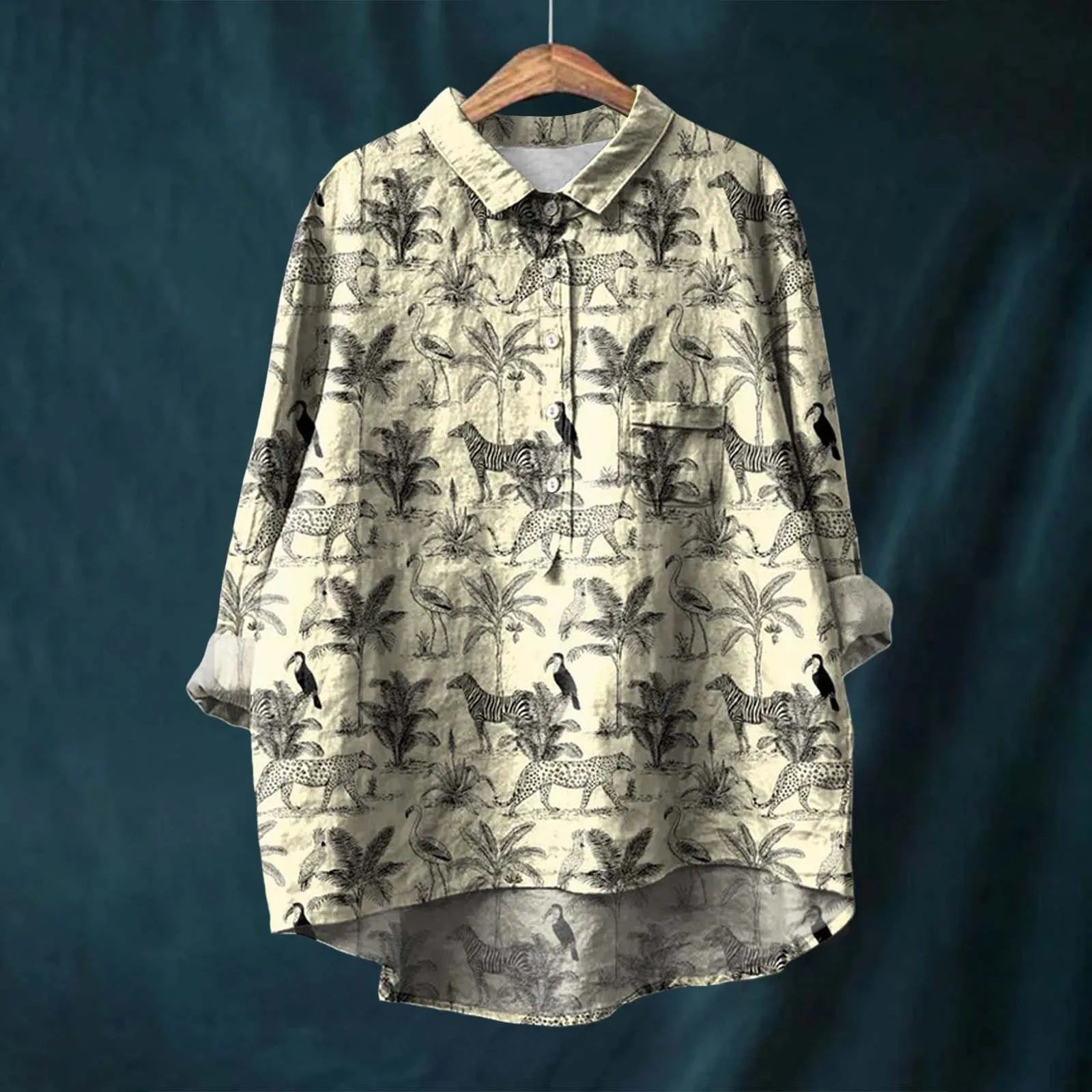 Jael | Women's Floral Print Long Sleeve Blouse
