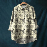 Jael | Women's Floral Print Long Sleeve Blouse