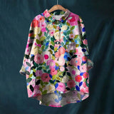 Jael | Women's Floral Print Long Sleeve Blouse