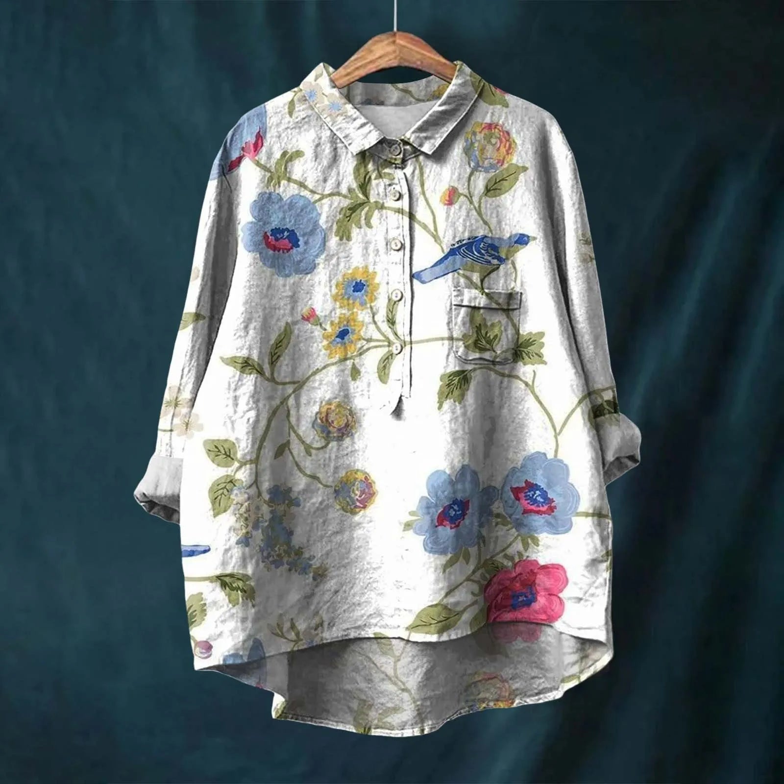 Jael | Women's Floral Print Long Sleeve Blouse