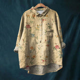 Jael | Women's Floral Print Long Sleeve Blouse