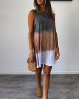 Alcyone | Women's Gradient Tie Dye Sleeveless Mini Dress