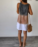 Alcyone | Women's Gradient Tie Dye Sleeveless Mini Dress