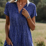 Fable | Women's Printed V-Neck Midi Dress