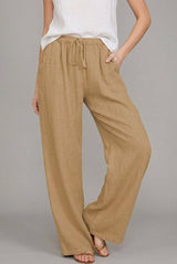 Aurelia | Women's Drawstring Wide Leg Pants