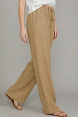 Aurelia | Women's Drawstring Wide Leg Pants