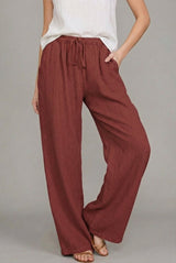 Aurelia | Women's Drawstring Wide Leg Pants