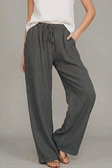 Aurelia | Women's Drawstring Wide Leg Pants