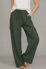 Aurelia | Women's Drawstring Wide Leg Pants