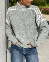 Azalea | Women's Mock Neck Long Sleeve Sweater