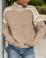 Azalea | Women's Mock Neck Long Sleeve Sweater