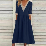 Aleda™ | Collar Mid-Length Dress