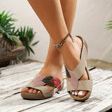Petra | Women's Slip-On Wedge Sandals Open Toe Comfort