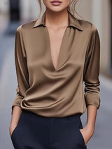 Eva™ | Premium V-Neck Blouse