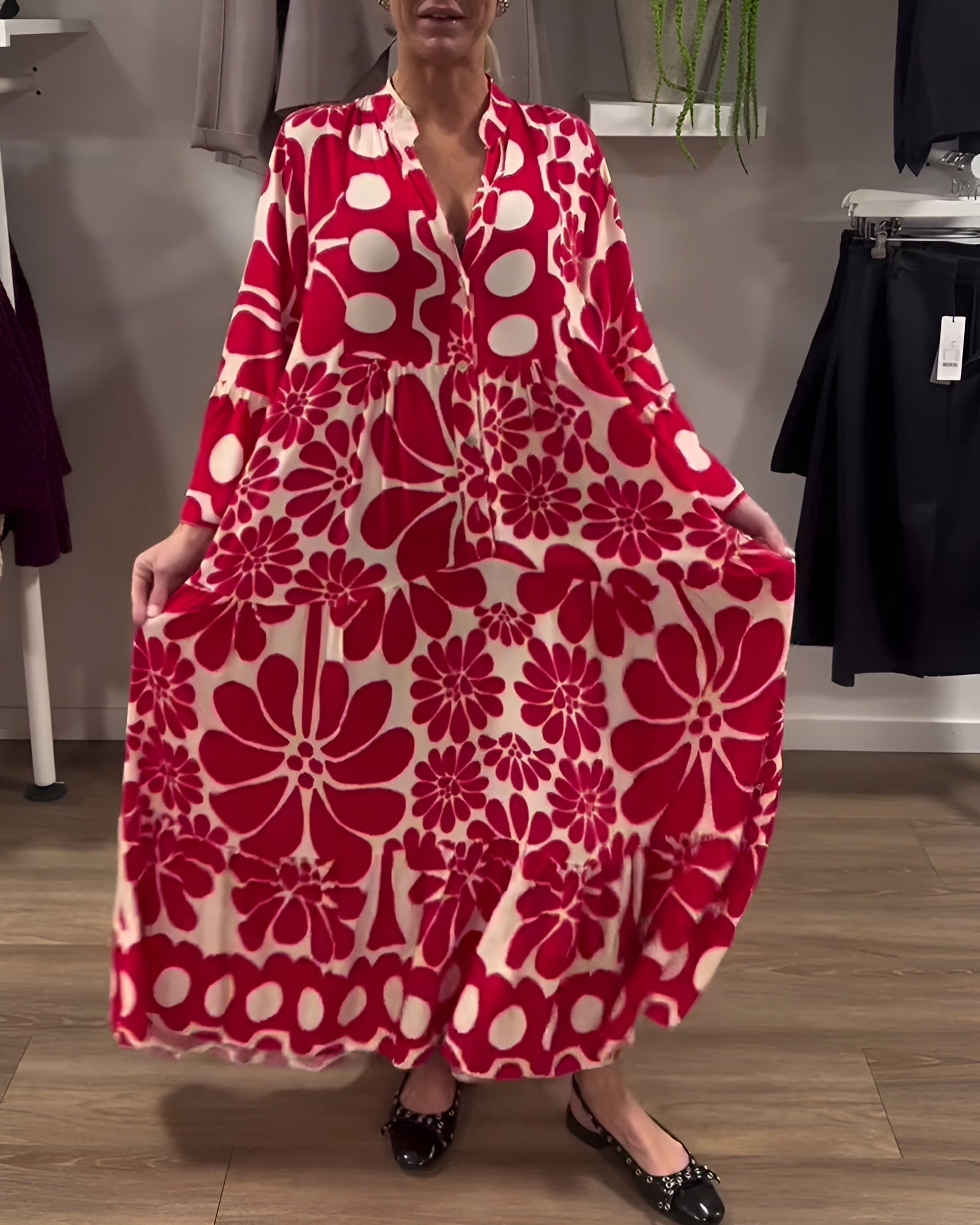 Marielle™ | Elegant Printed Maxi Dress