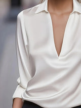 Eva™ | Premium V-Neck Blouse