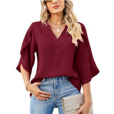 Brielle | Women's Split Sleeve Chiffon Blouse
