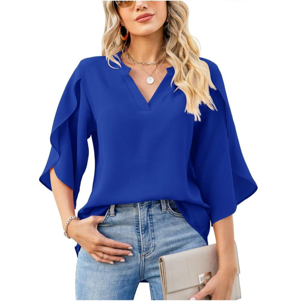 Brielle | Women's Split Sleeve Chiffon Blouse
