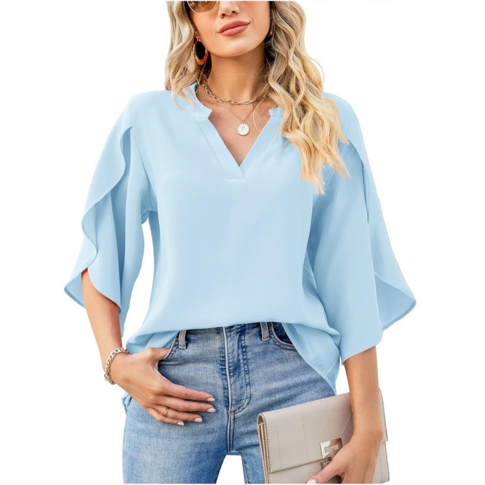 Brielle | Women's Split Sleeve Chiffon Blouse
