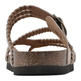 Bronte | Women's Braided Buckle Flat Sandals