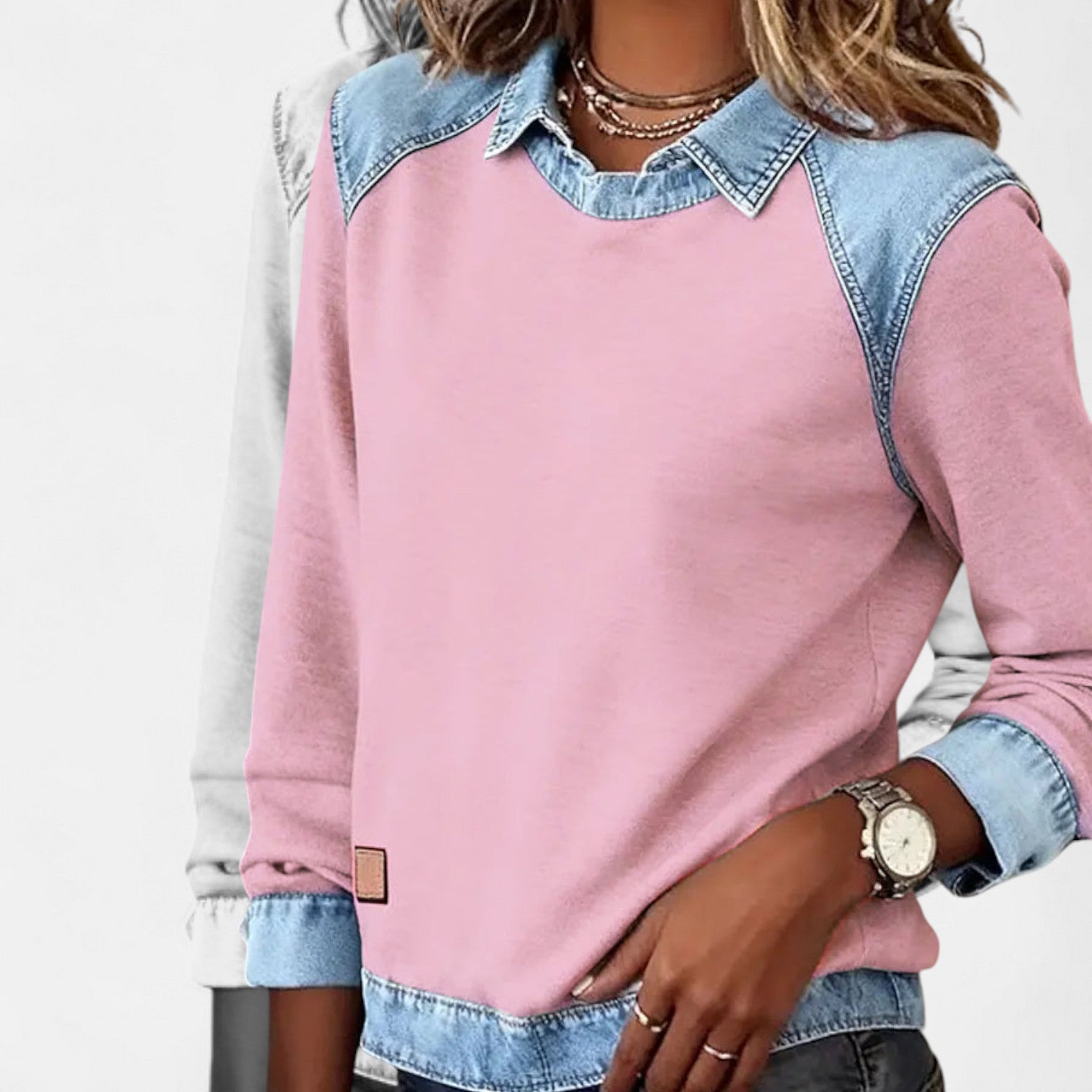 Bronte | Women's Collared Long Sleeve Sweater