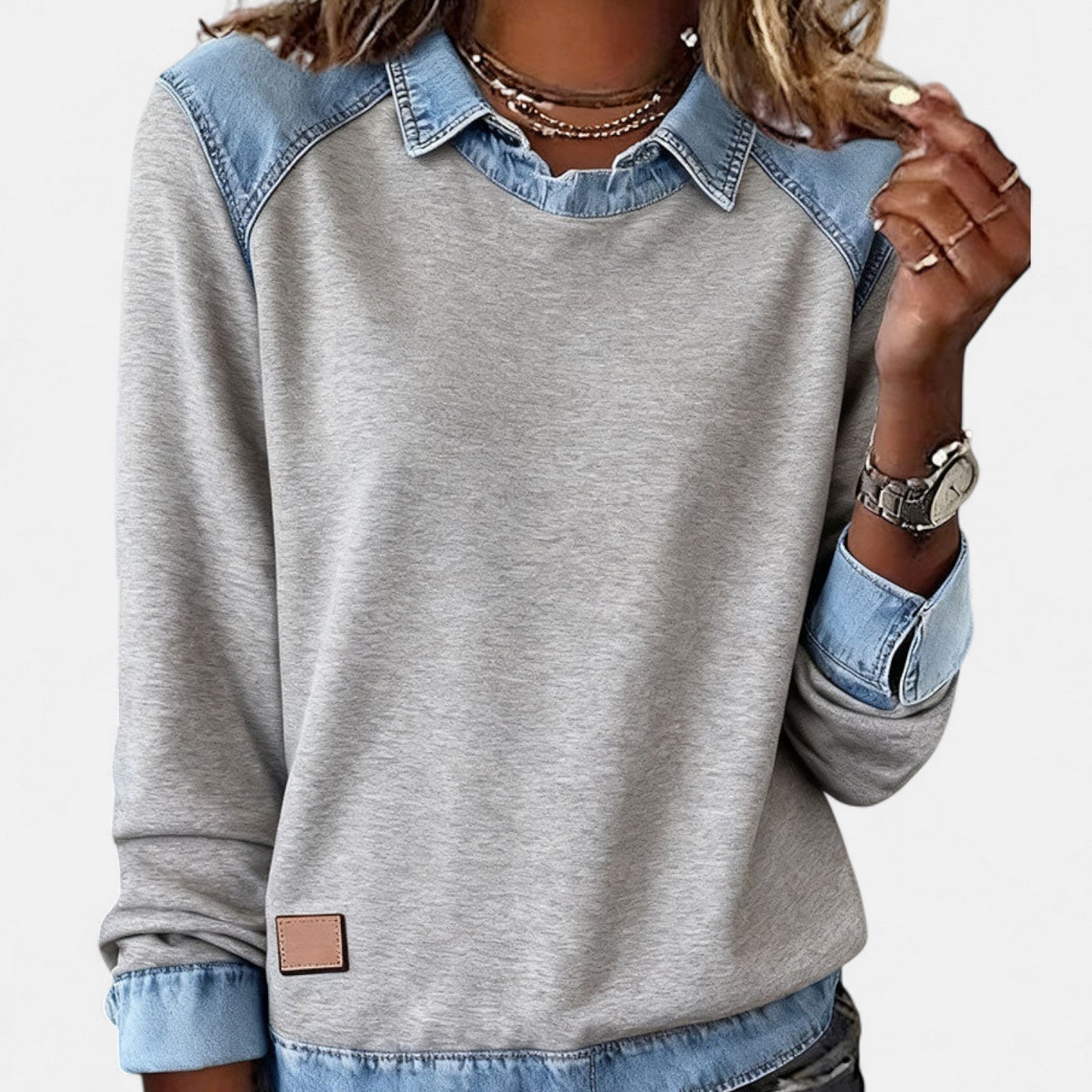 Bronte | Women's Collared Long Sleeve Sweater