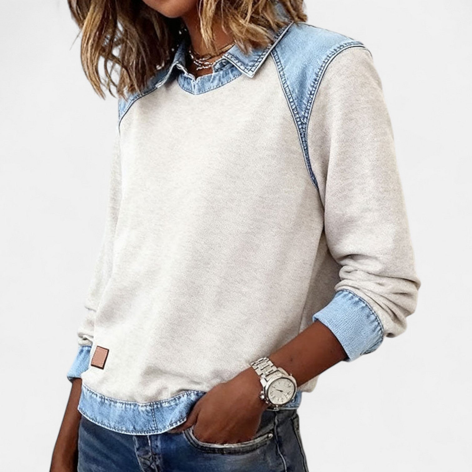 Bronte | Women's Collared Long Sleeve Sweater
