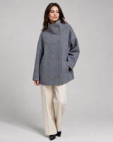 Bronte | Women's Double Breasted Stand Collar Coat