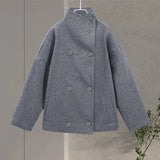 Bronte | Women's Double Breasted Stand Collar Coat