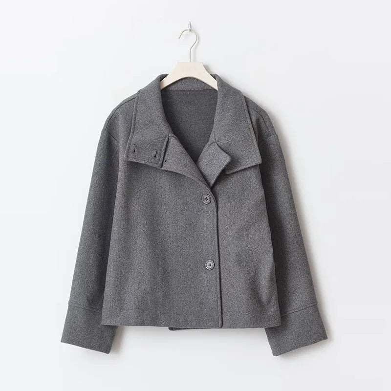 Bronte | Women's Double Breasted Stand Collar Coat