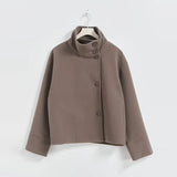 Bronte | Women's Double Breasted Stand Collar Coat