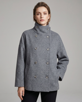 Bronte | Women's Double Breasted Stand Collar Coat
