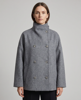 Bronte | Women's Double Breasted Stand Collar Coat