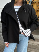 Bronte | Women's Double Breasted Stand Collar Coat