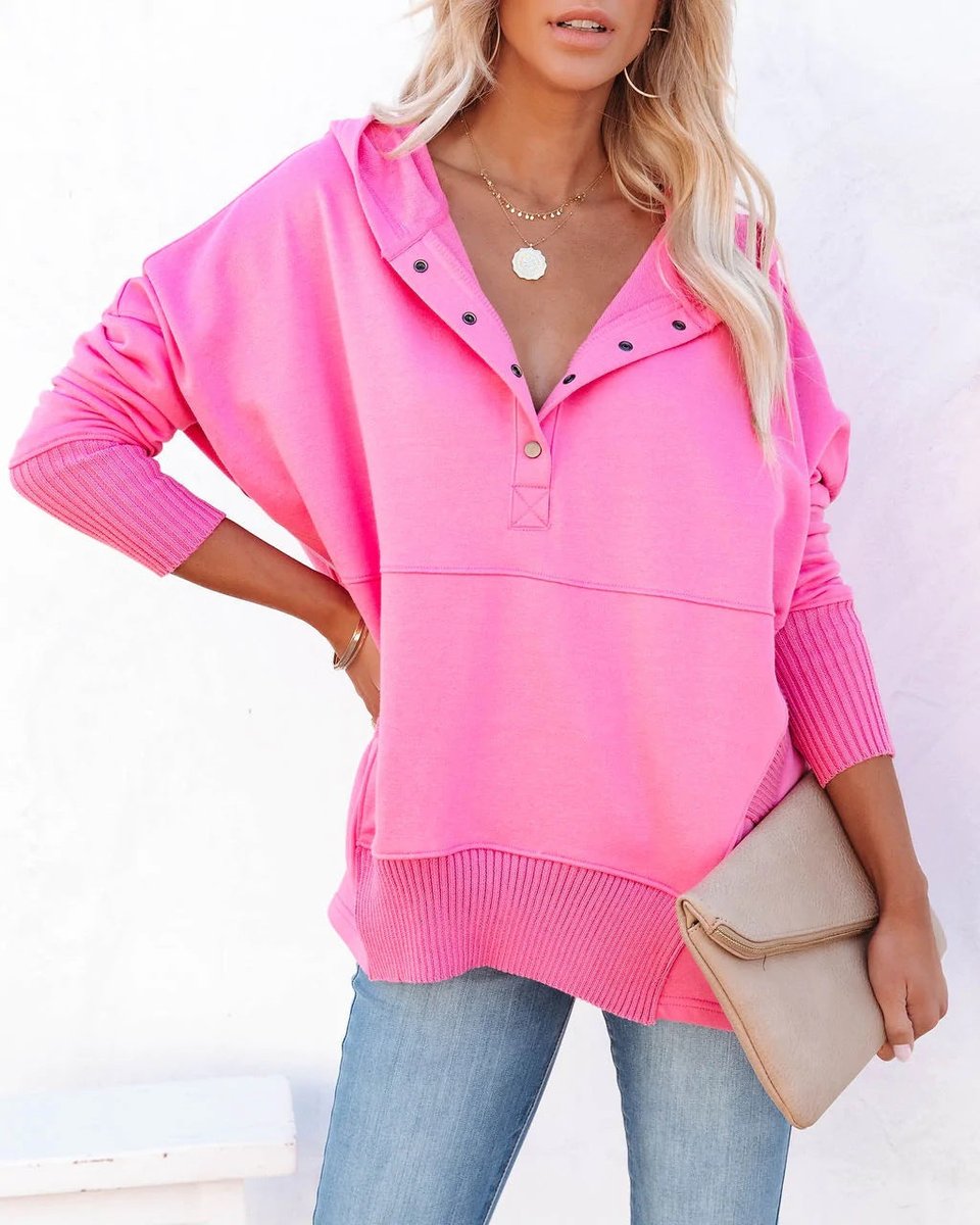 Calindra | Women's Oversized Long Sleeve Hoodie Pullover