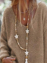 Camilla | Women's V Neck Long Sleeve Knit Sweater