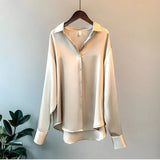Carine | Women's Long Sleeve Collared Button Down Blouse